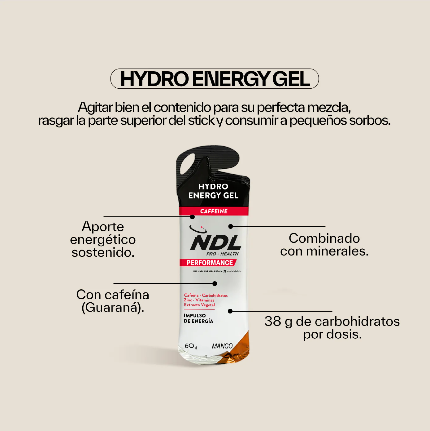 Gel Energético con Cafeína Sabor Mango - Image 4